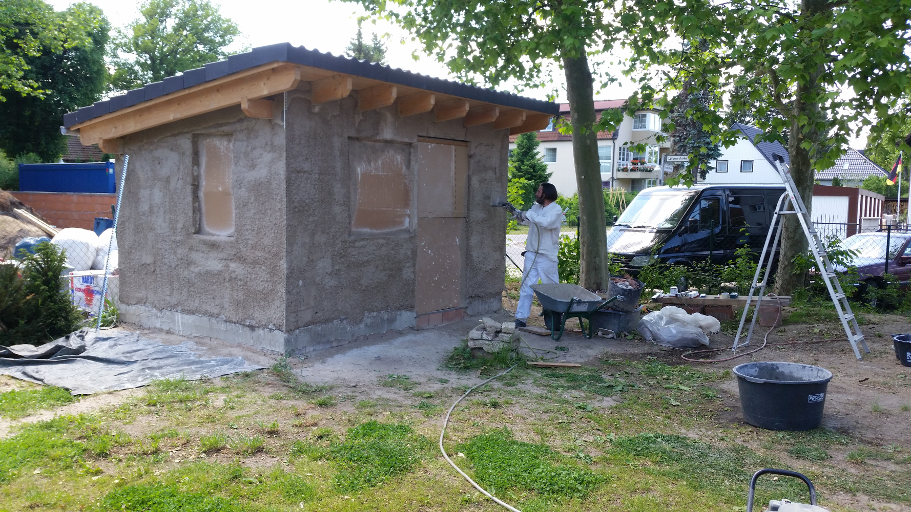 Tinyhouce in Berlin aus HanfKalk