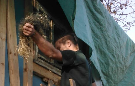 Stopfhanf im Bauwagen